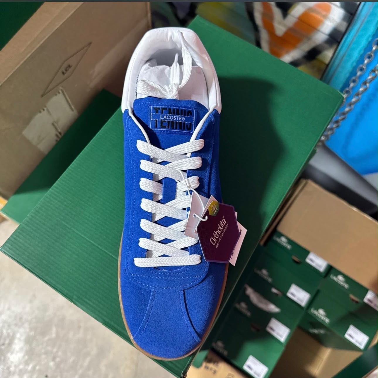 Tenis Lacoste Azul con Suela Gum – Estilo Casual 👟💙