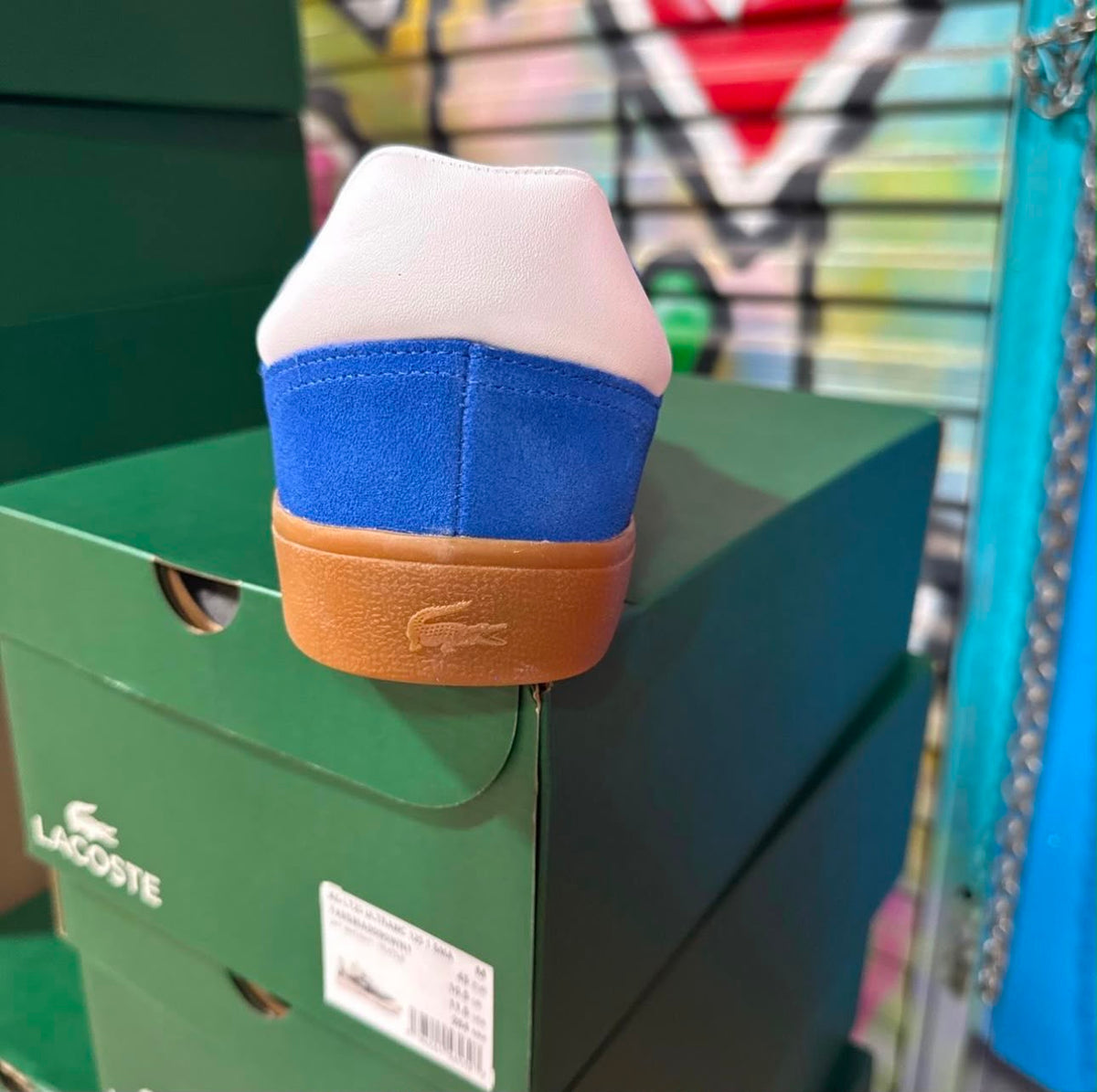 Tenis Lacoste Azul con Suela Gum – Estilo Casual 👟💙