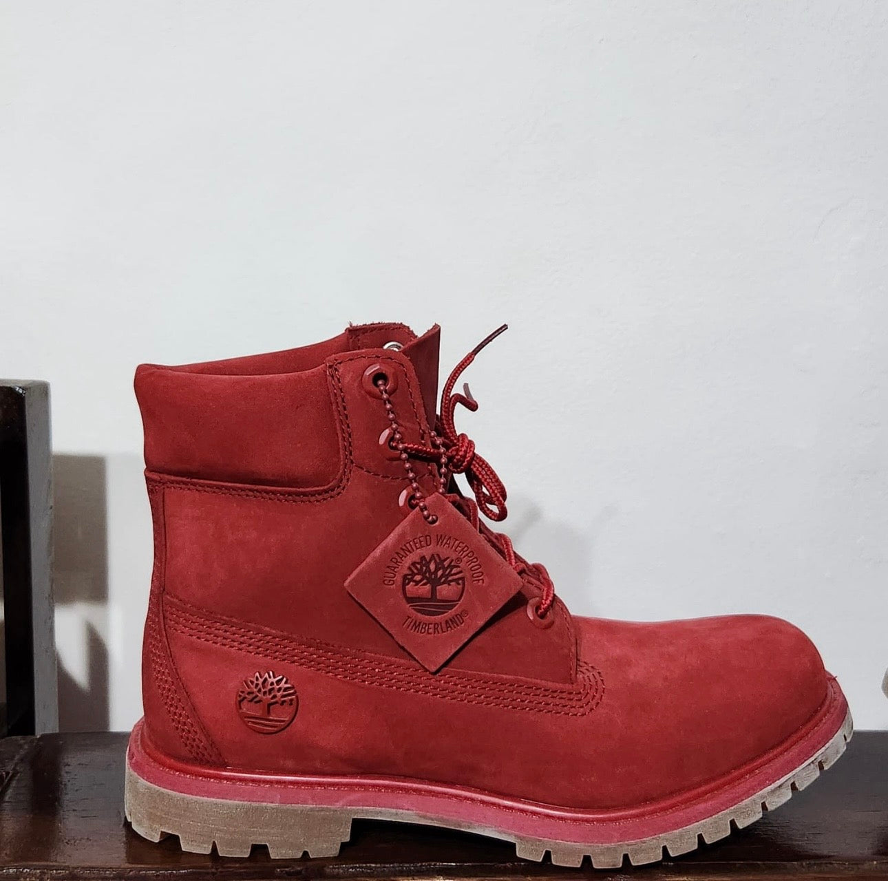 Timberland 6-Inch Premium Waterproof – Mujer – Rojo