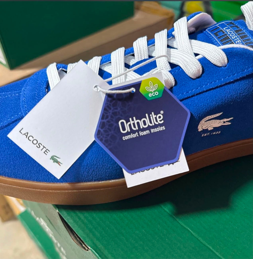 Tenis Lacoste Azul con Suela Gum – Estilo Casual 👟💙
