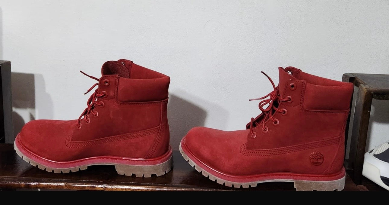 Timberland 6-Inch Premium Waterproof – Mujer – Rojo