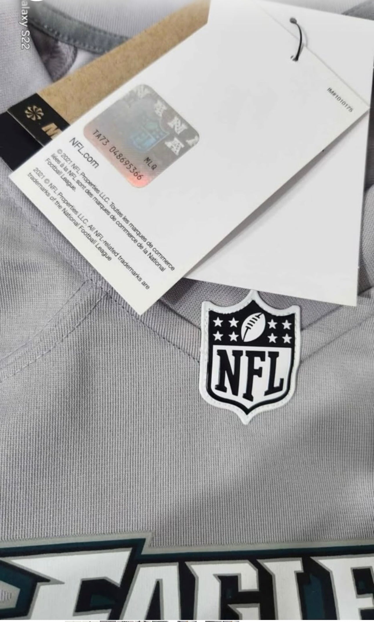 Camiseta/Jersey Philadelphia Eagles GRIS 🦅🏈