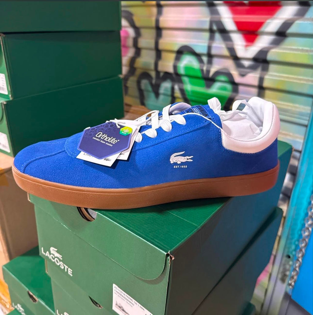 Tenis Lacoste Azul con Suela Gum – Estilo Casual 👟💙